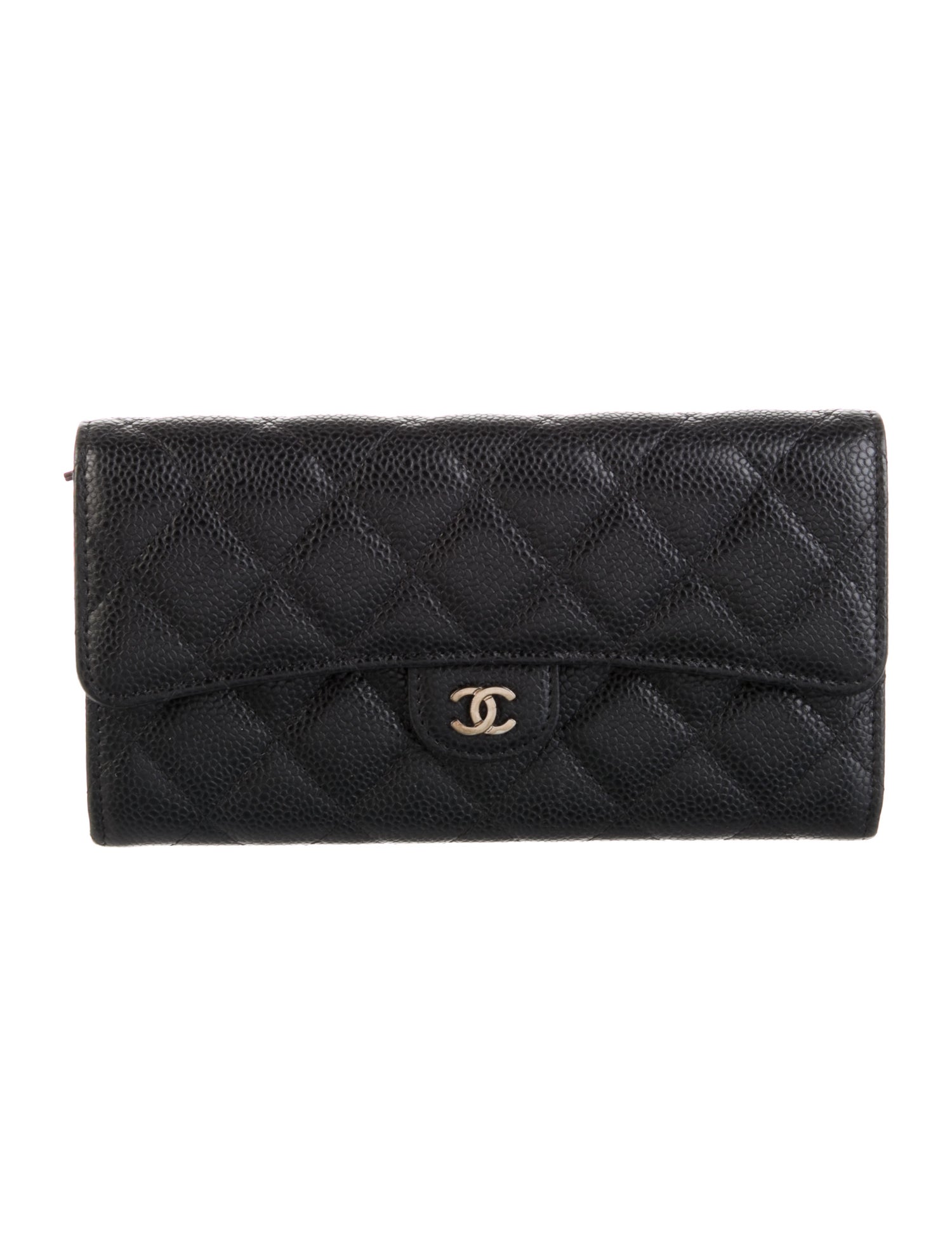 Chanel 2016 Interlocking CC Logo Trifold Wallet