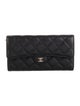 Chanel 2016 Interlocking CC Logo Trifold Wallet