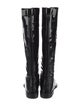Chanel Interlocking CC Logo Patent Leather Riding Boots