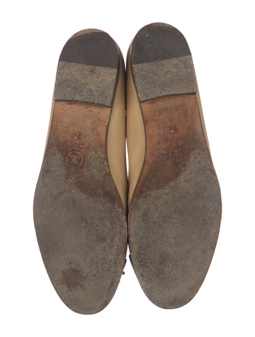 Chanel Interlocking CC Logo Leather Ballet Flats