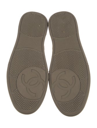 Chanel Interlocking CC Logo Wool Sneakers