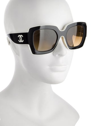 Chanel Interlocking CC Logo Square Sunglasses