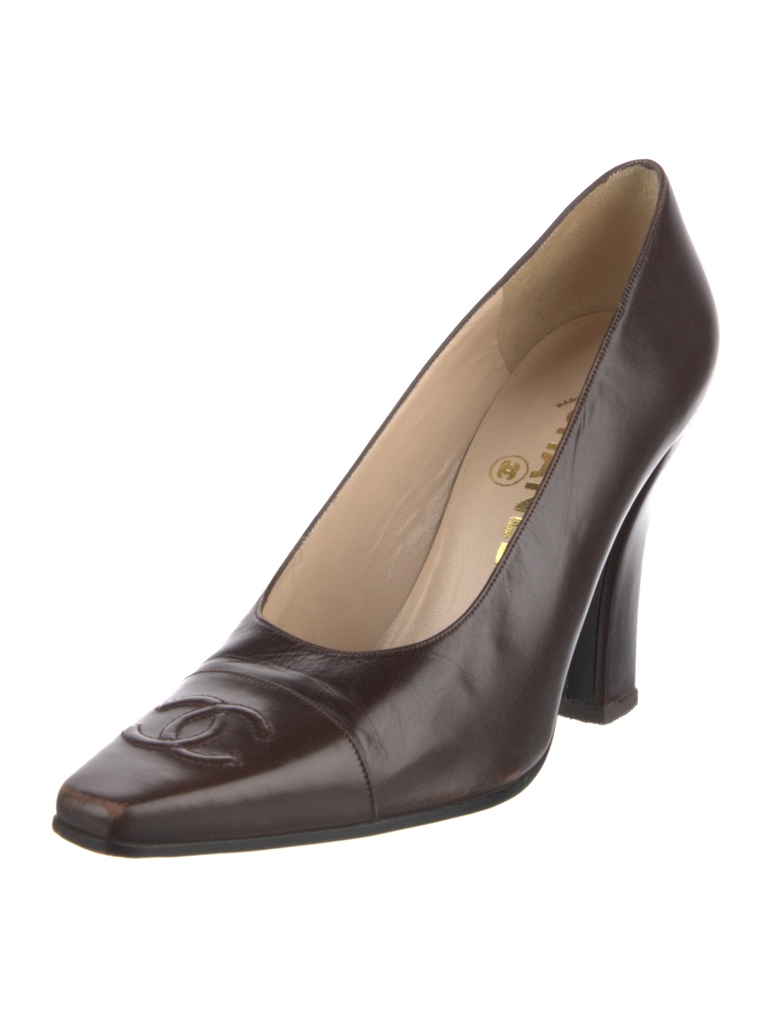 Chanel Vintage Interlocking CC Logo Pumps