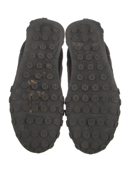 Chanel Interlocking CC Logo Suede Sneakers