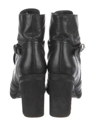 Chanel Leather Combat Boots