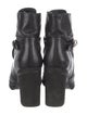 Chanel Leather Combat Boots