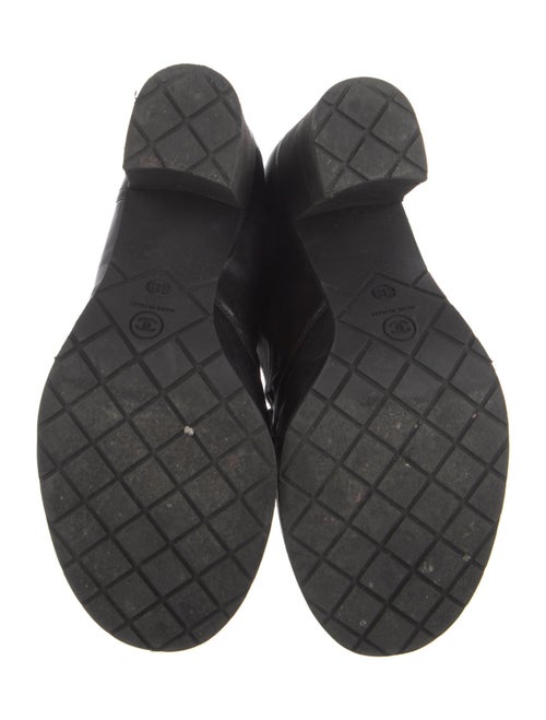 Chanel Leather Combat Boots