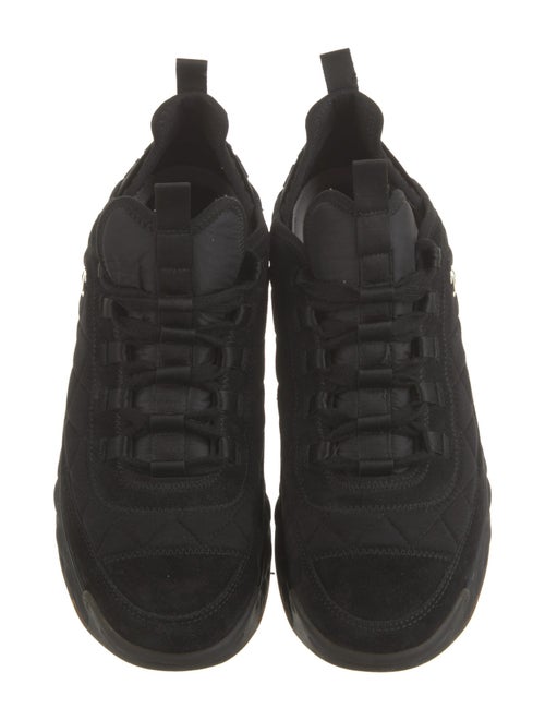 Chanel Interlocking CC Logo Suede Sneakers