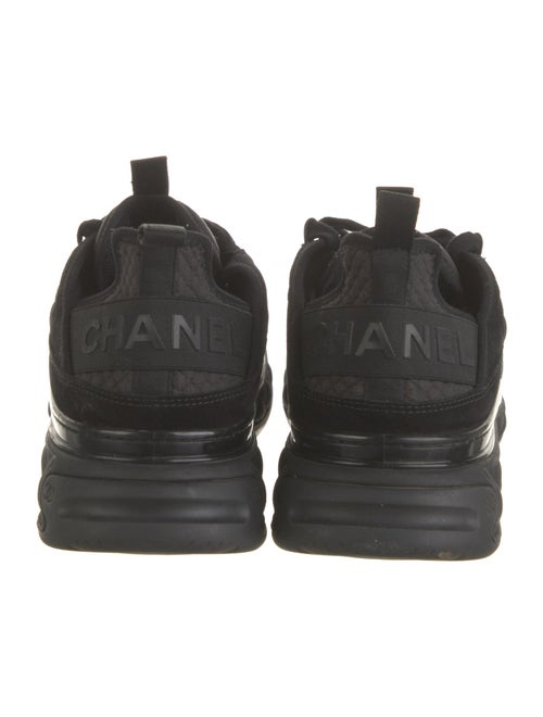 Chanel Interlocking CC Logo Suede Sneakers
