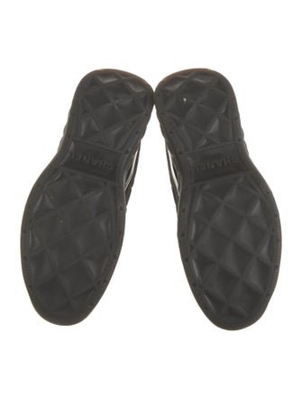 Chanel Interlocking CC Logo Suede Sneakers