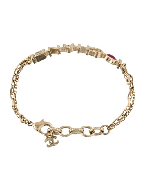 Chanel Enamel Logo Link Bracelet