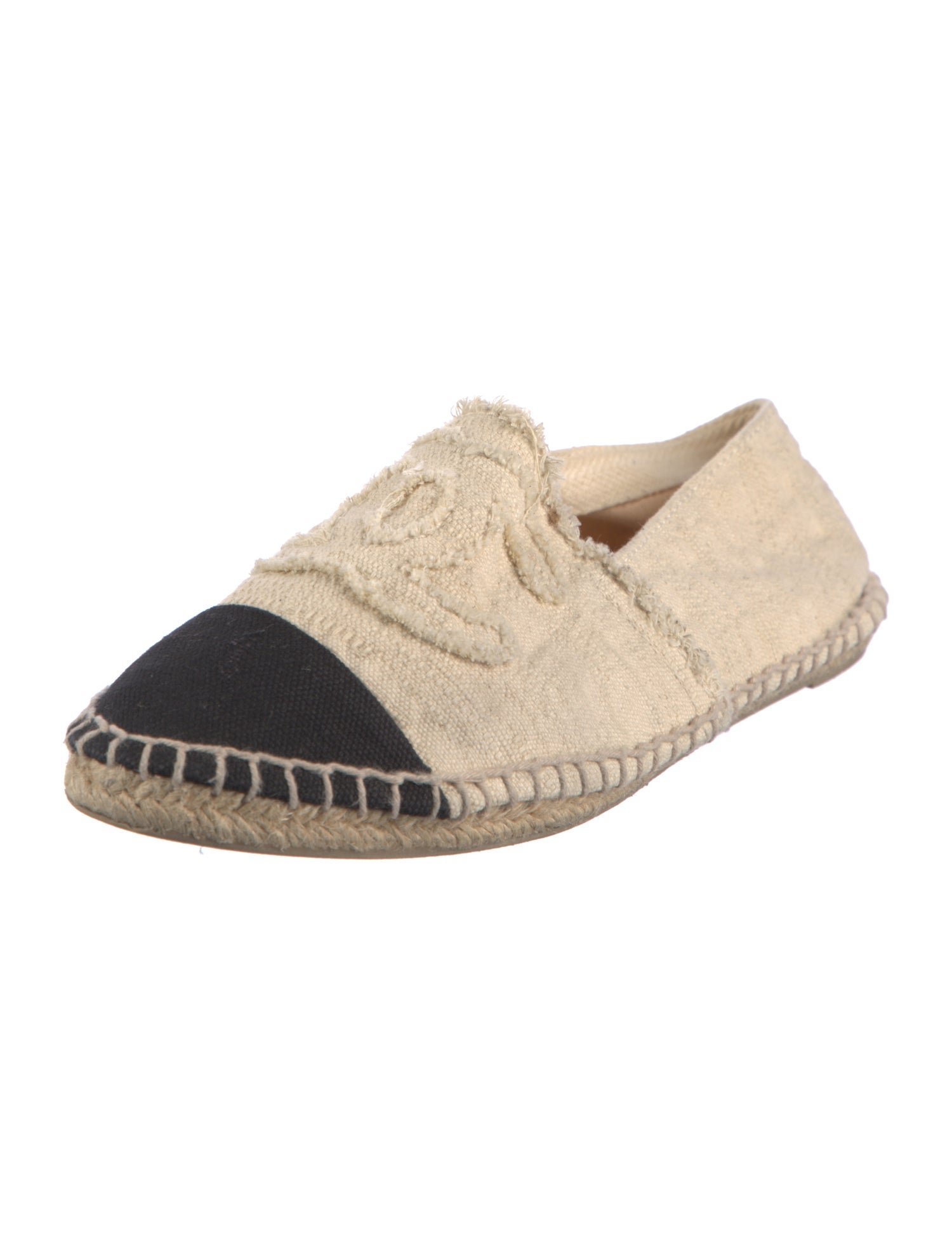 Chanel Vintage Interlocking CC Logo Espadrilles