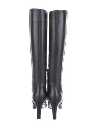 Chanel 2014 Interlocking CC Logo Boots