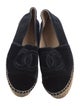 Chanel Interlocking CC Logo Velvet Espadrilles