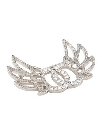 Chanel Strass CC Wing Brooch