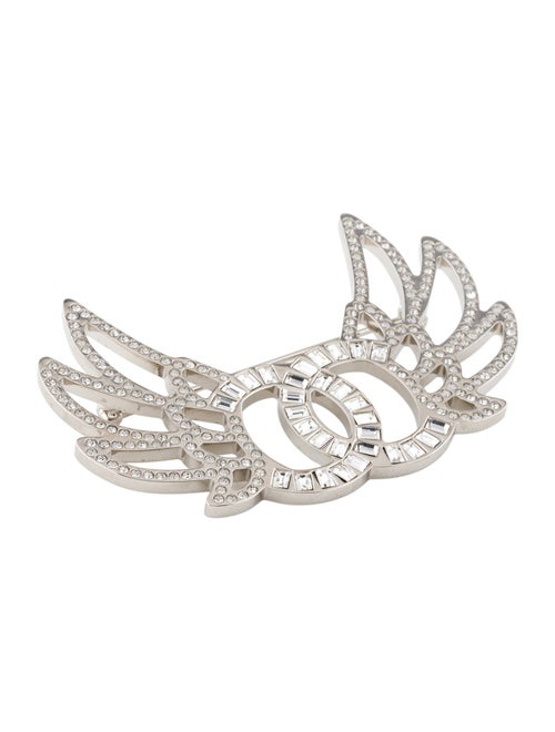 Chanel Strass CC Wing Brooch