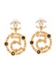Chanel Faul Pearl & Resin CC No. 5 Drop Earrings