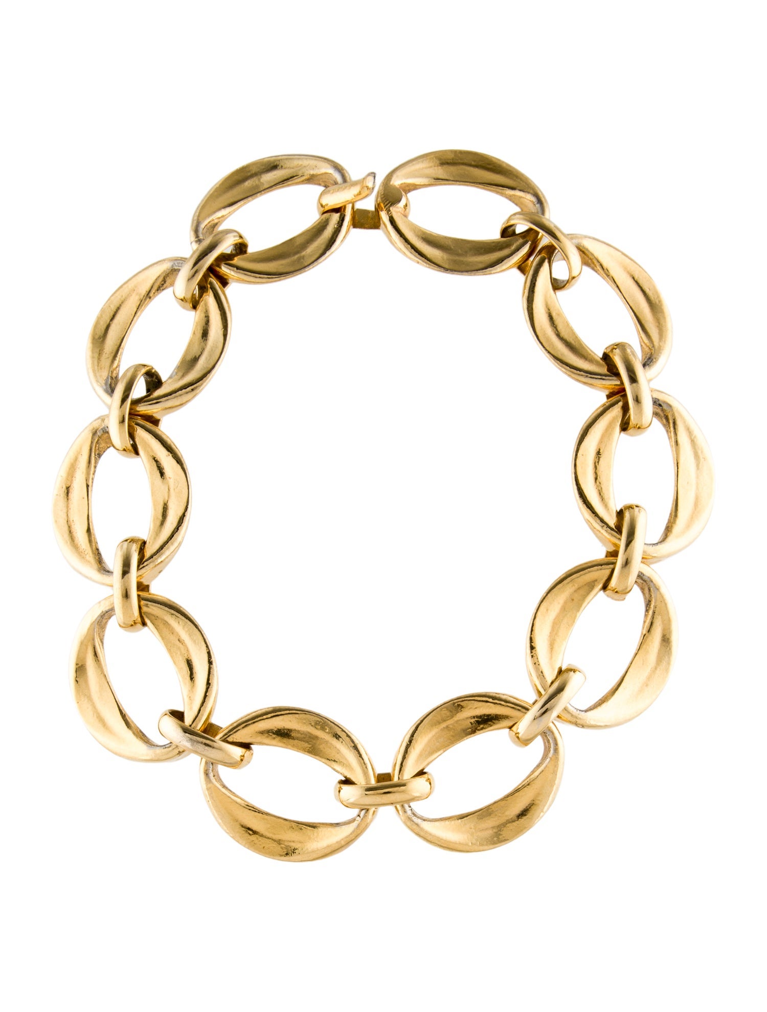 Chanel Vintage Oval Link Choker Necklace