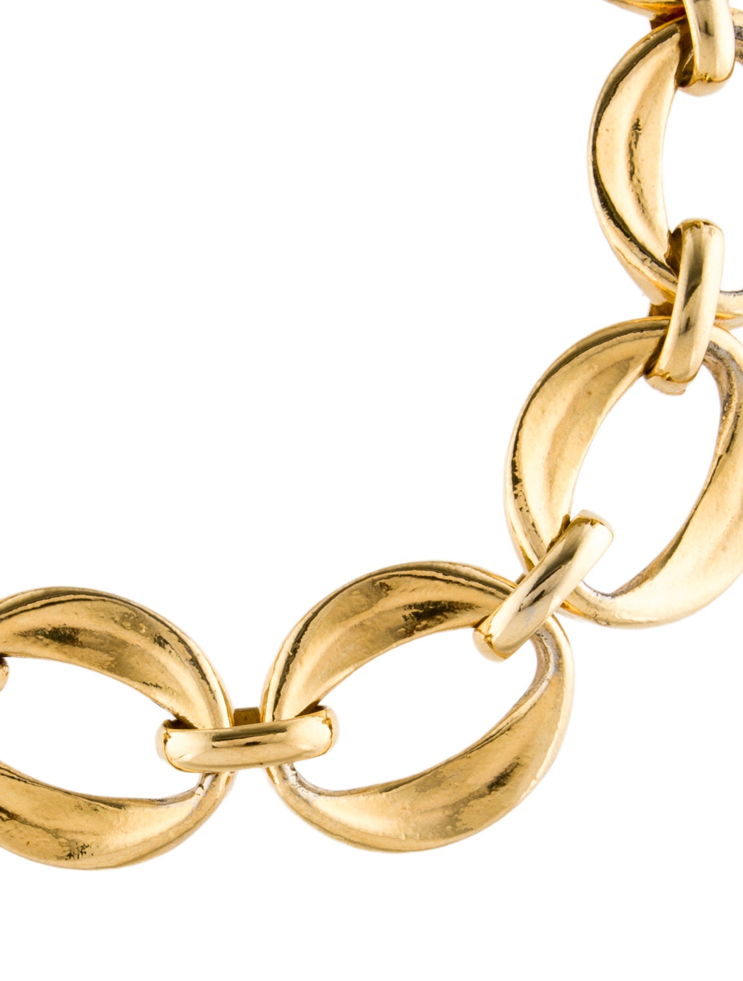 Chanel Vintage Oval Link Choker Necklace