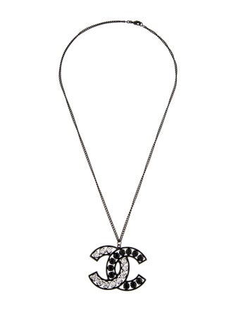 Chanel Strass CC Pendant Necklace