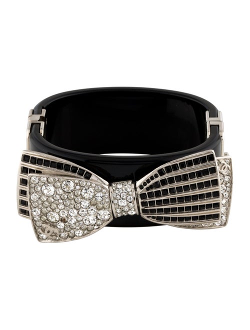 Chanel Strass & Resin Bow Cuff Bracelet