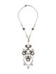 Chanel Faux Pearl & Stass CC Statement Pendant Necklace