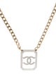 Chanel Strass CC Pendant Necklace