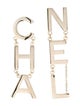 Chanel 'CHA-NEL' Drop Earrings