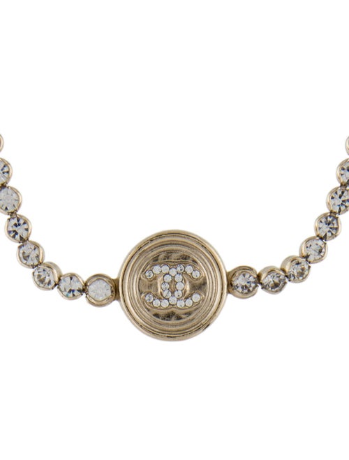 Chanel 2022 Strass CC Choker Necklace