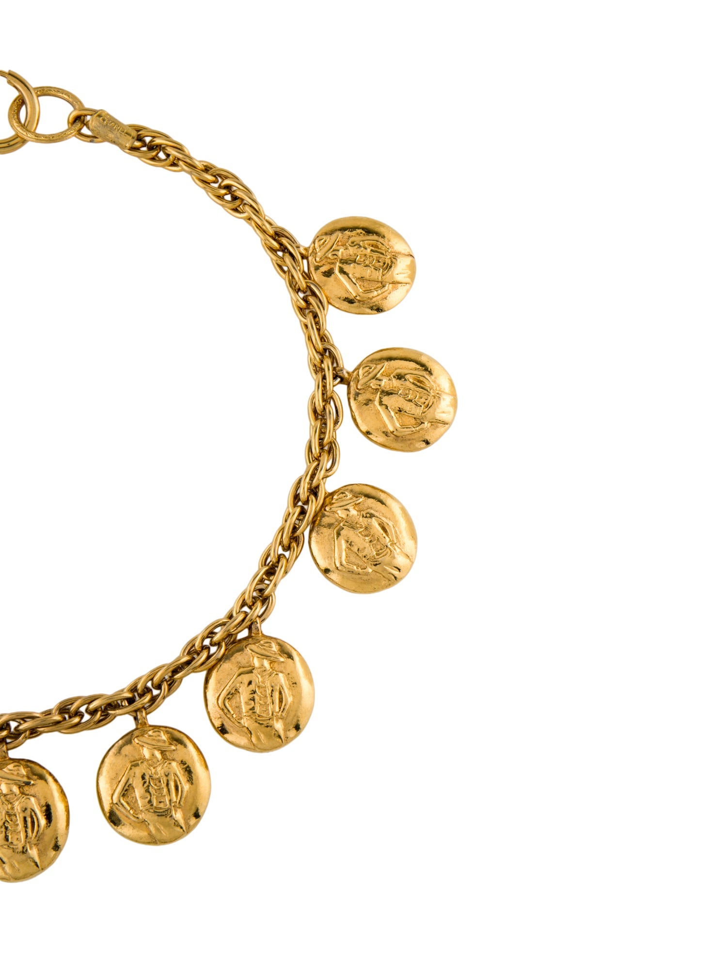 Chanel Vintage Mademoiselle Charm Collar Necklace