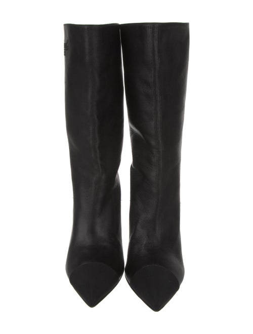 Chanel Interlocking CC Logo Leather Boots