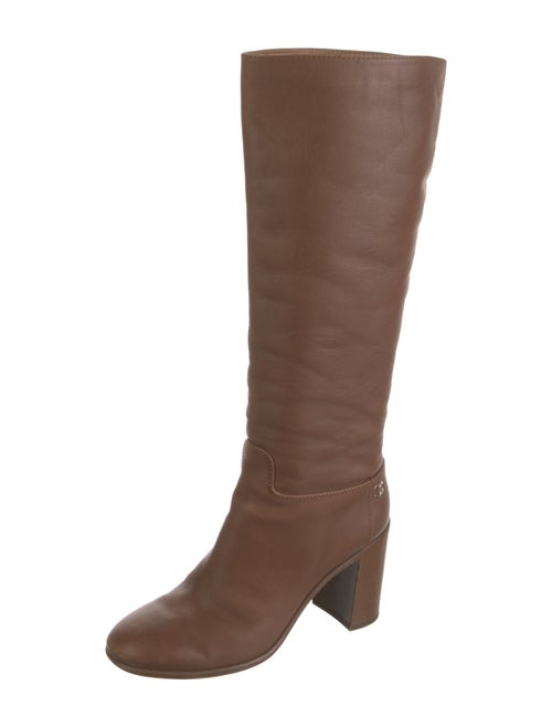 Chanel Interlocking CC Logo Leather Riding Boots