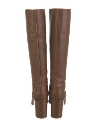 Chanel Interlocking CC Logo Leather Riding Boots