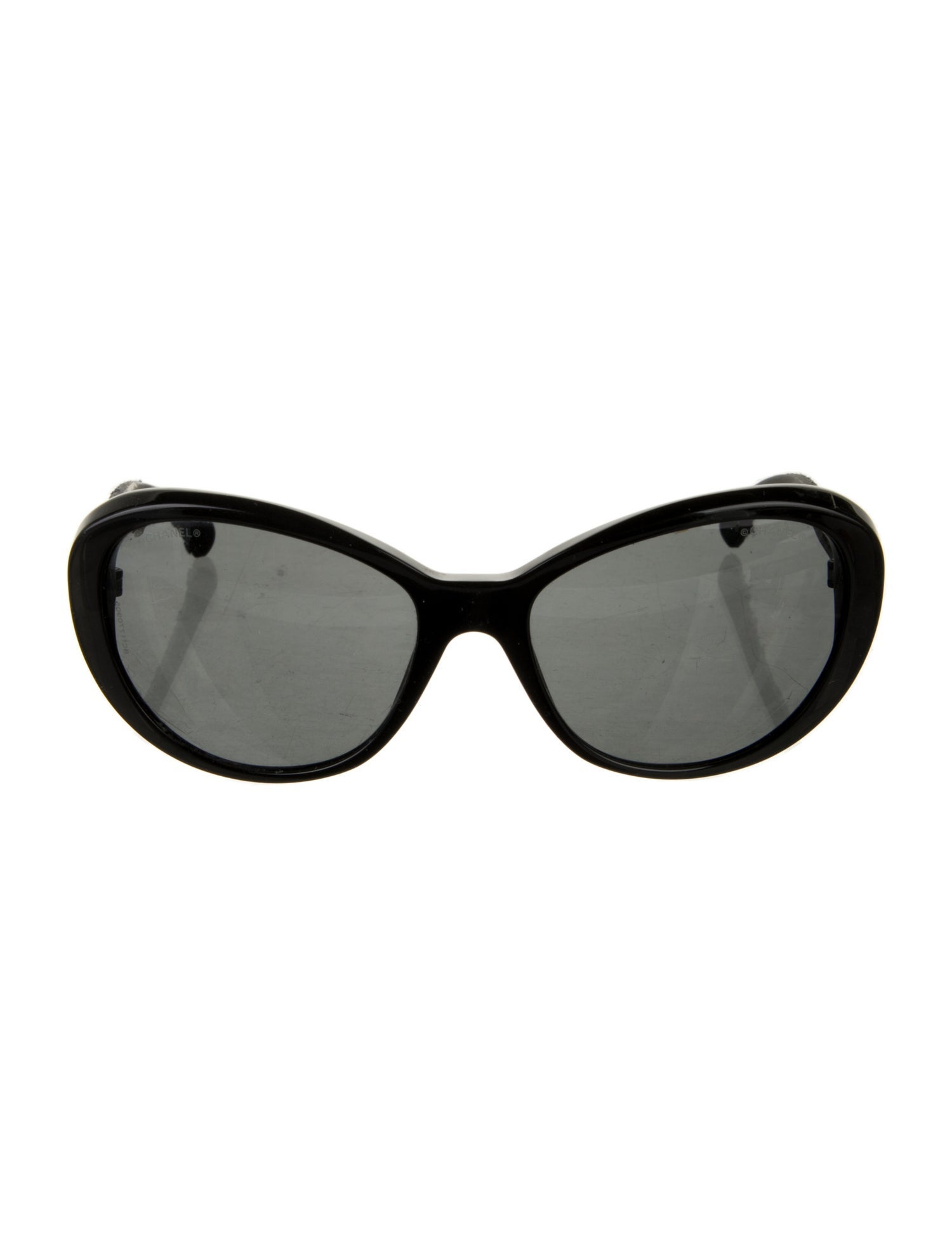 Chanel Interlocking CC Logo Round Sunglasses