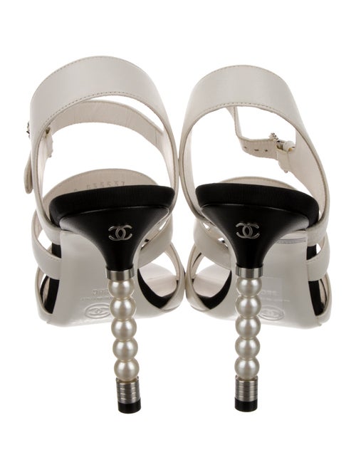 Chanel 2020 Interlocking CC Logo Slingback Sandals