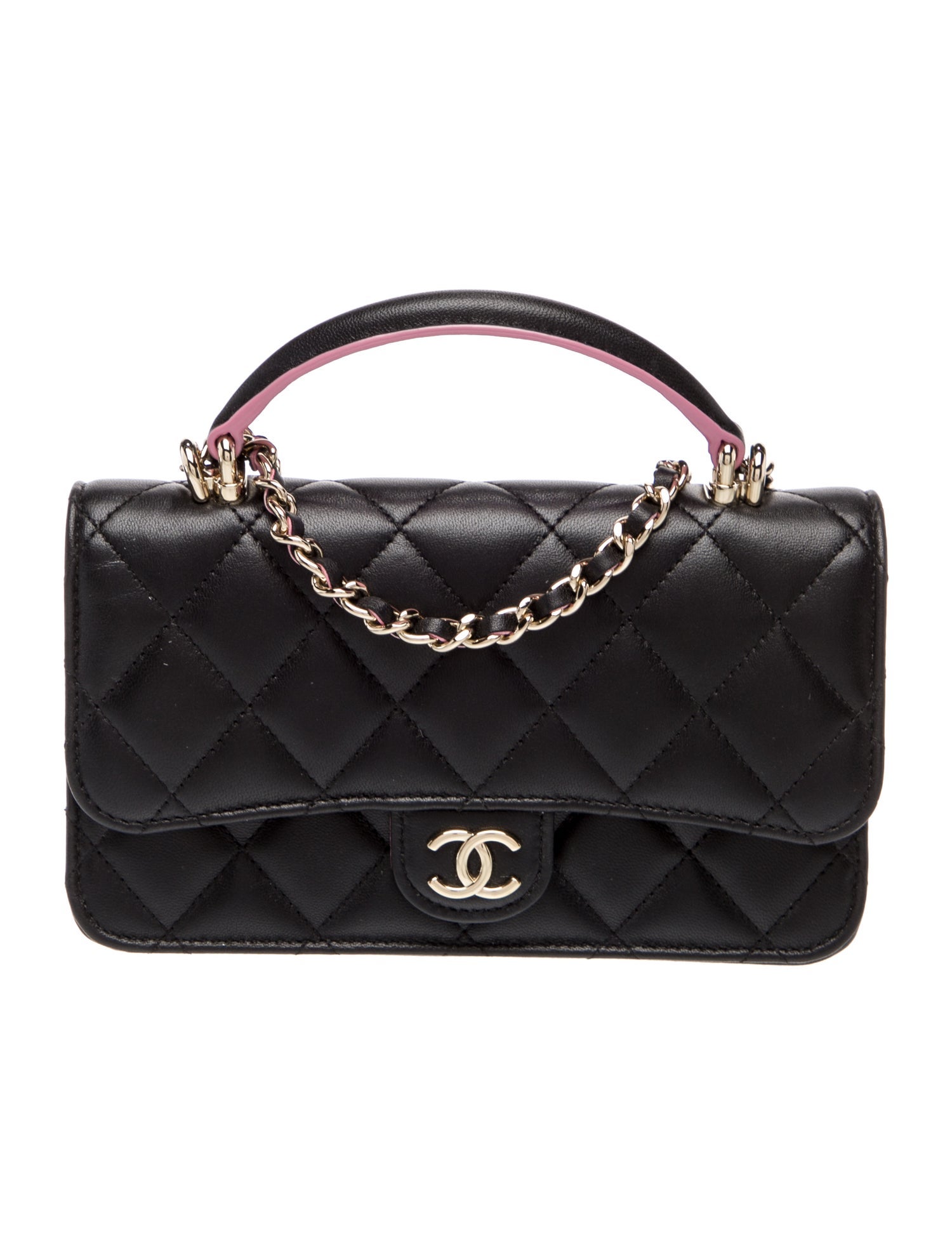 Chanel Top Handle Phone Holder w/ Chain