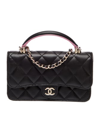 Chanel Top Handle Phone Holder w/ Chain
