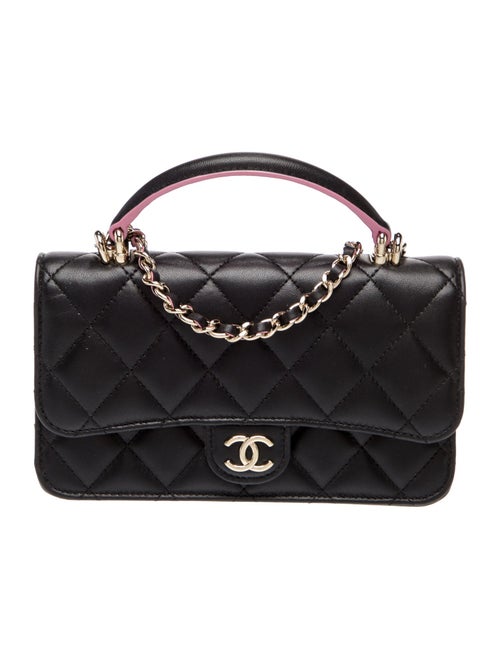 Chanel Top Handle Phone Holder w/ Chain