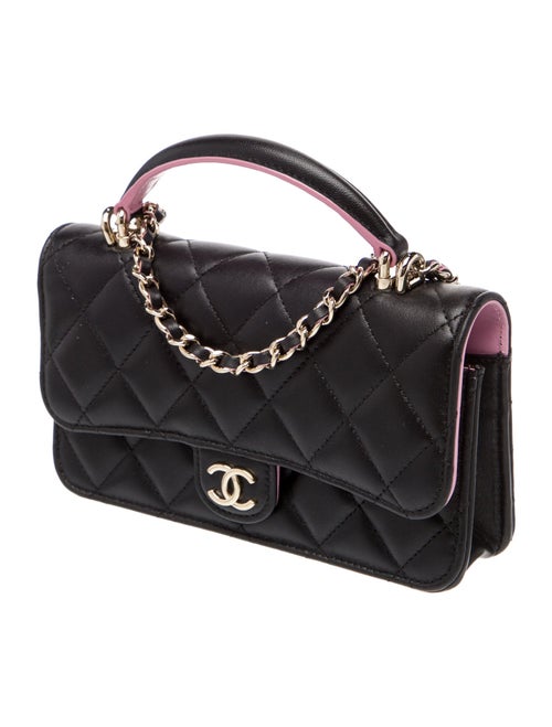 Chanel Top Handle Phone Holder w/ Chain