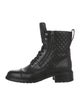 Chanel 2018 Interlocking CC Logo Combat Boots