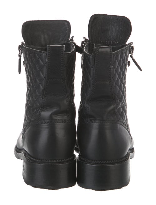 Chanel 2018 Interlocking CC Logo Combat Boots