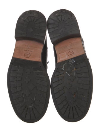 Chanel 2018 Interlocking CC Logo Combat Boots