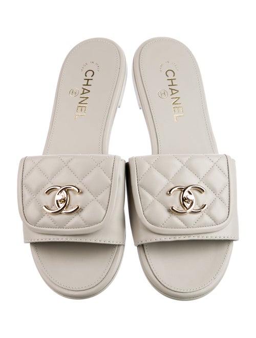Chanel 2025 Interlocking CC Logo Slides