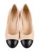 Chanel Interlocking CC Logo Leather Pumps