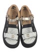 Chanel Interlocking CC Logo Leather Sandals