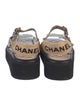 Chanel Interlocking CC Logo Leather Sandals