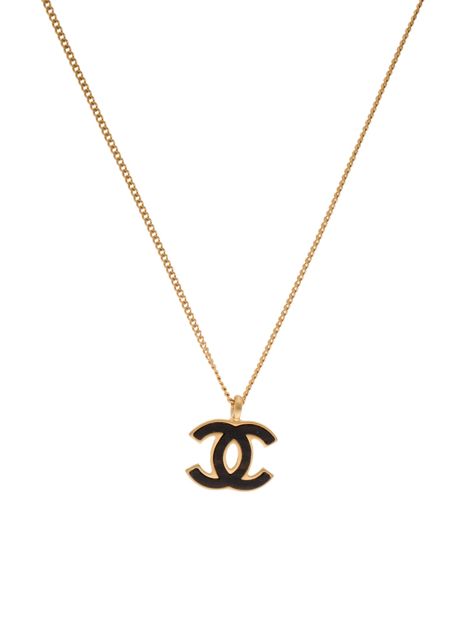 Chanel Enamel CC Pendant Necklace
