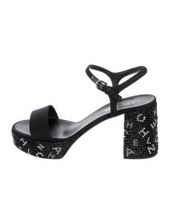 Chanel 2024 Interlocking CC Logo Sandals