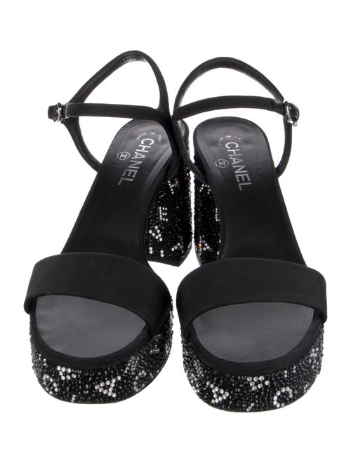 Chanel 2024 Interlocking CC Logo Sandals