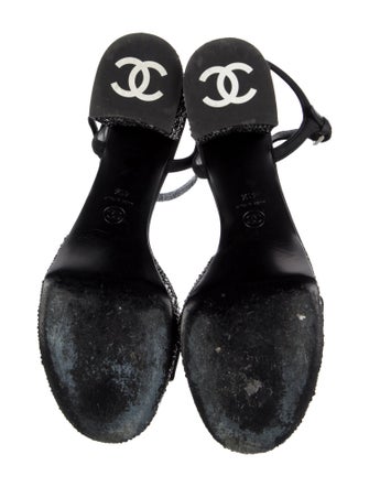 Chanel 2024 Interlocking CC Logo Sandals